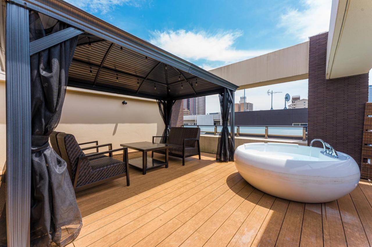 Ferienwohnung Oshiage Sky View Terrace Penthouse Präfektur Tokio Exterior foto