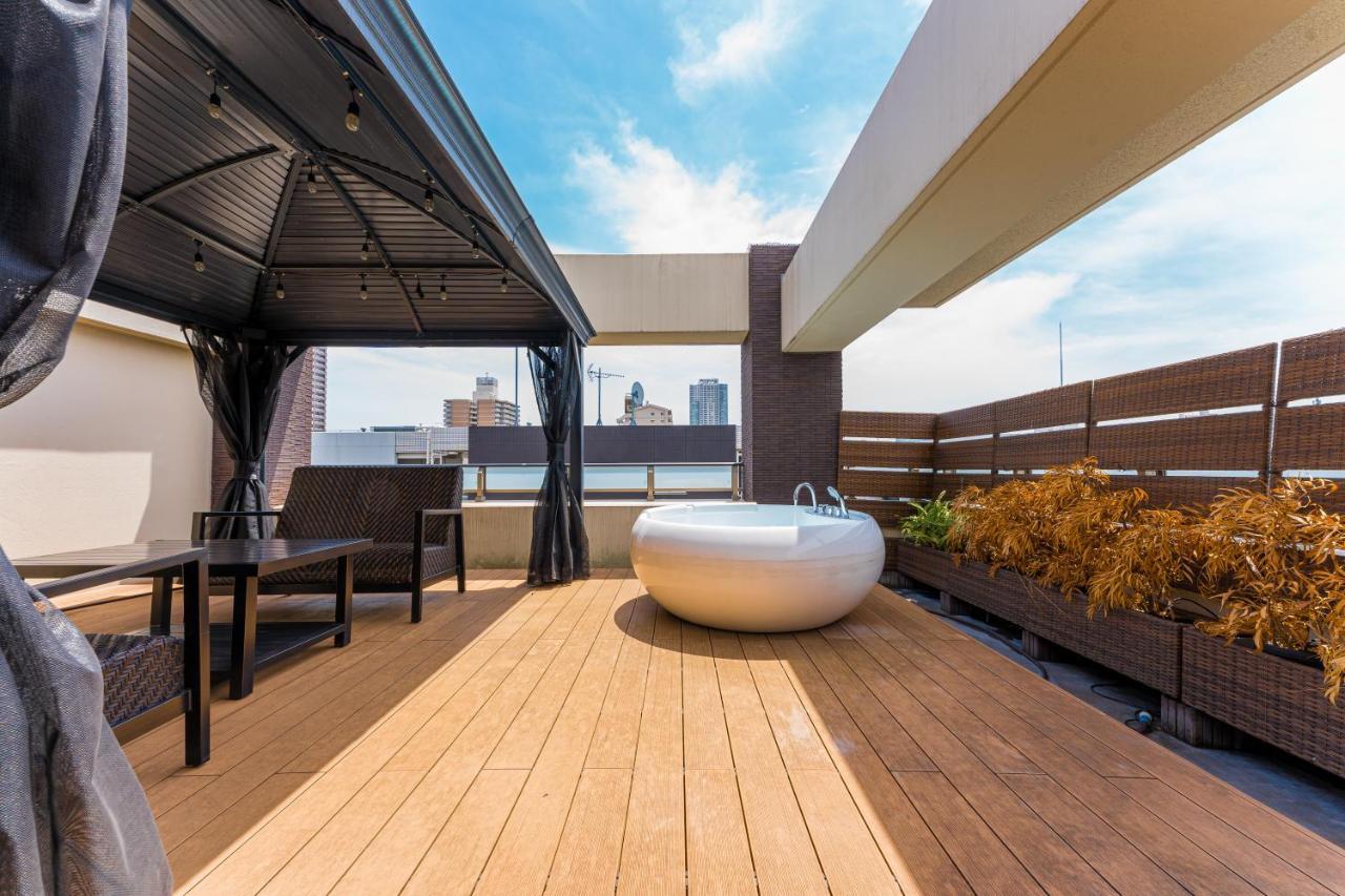 Ferienwohnung Oshiage Sky View Terrace Penthouse Präfektur Tokio Exterior foto