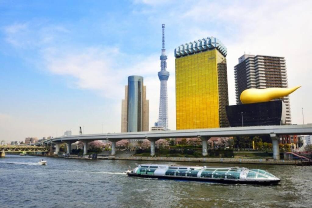 Ferienwohnung Oshiage Sky View Terrace Penthouse Präfektur Tokio Exterior foto