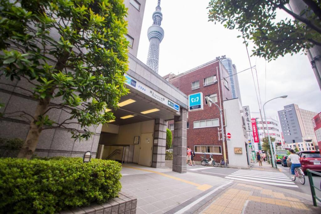 Ferienwohnung Oshiage Sky View Terrace Penthouse Präfektur Tokio Exterior foto